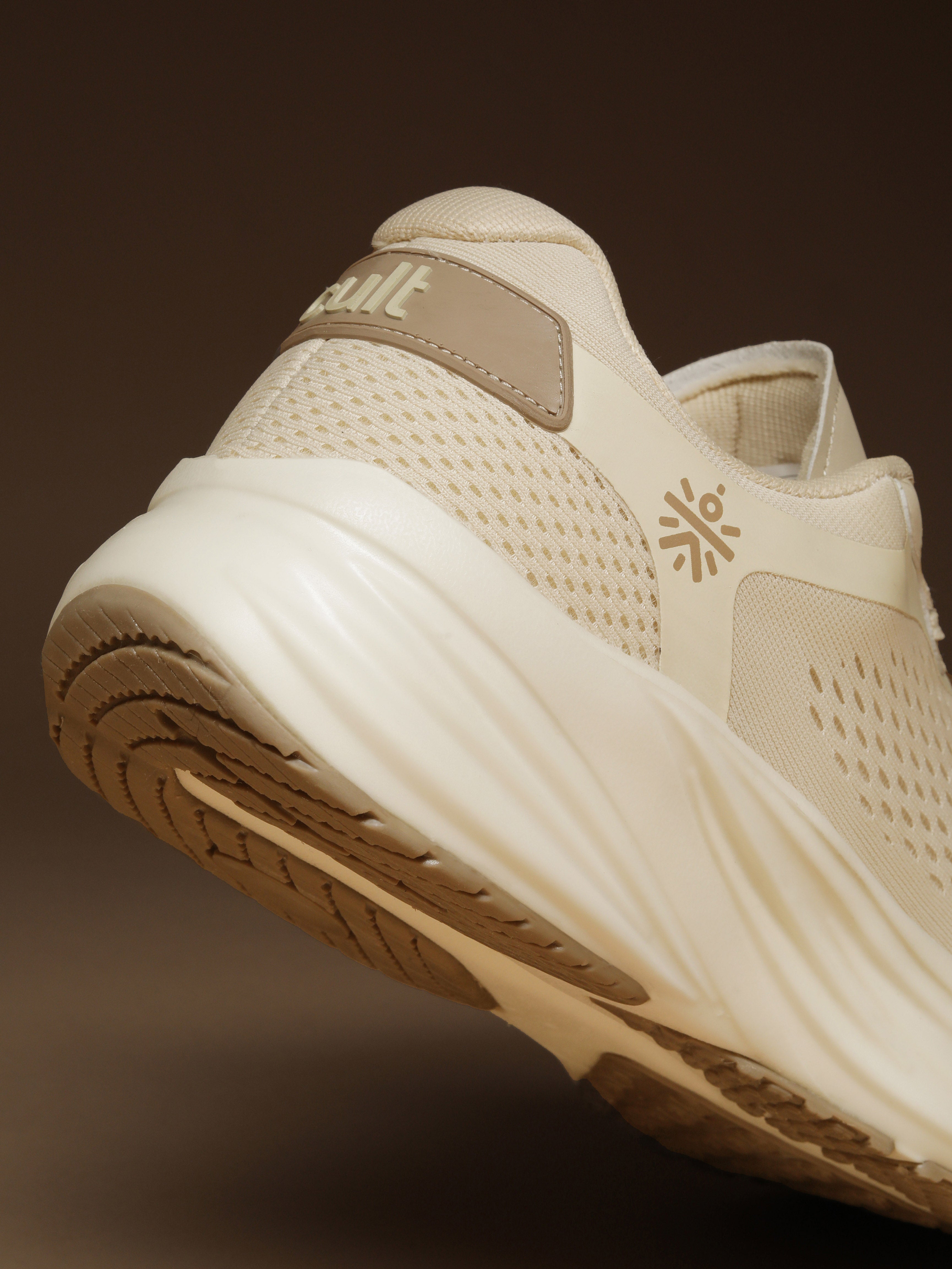 cult Men's StridePro Running Shoes - Beige