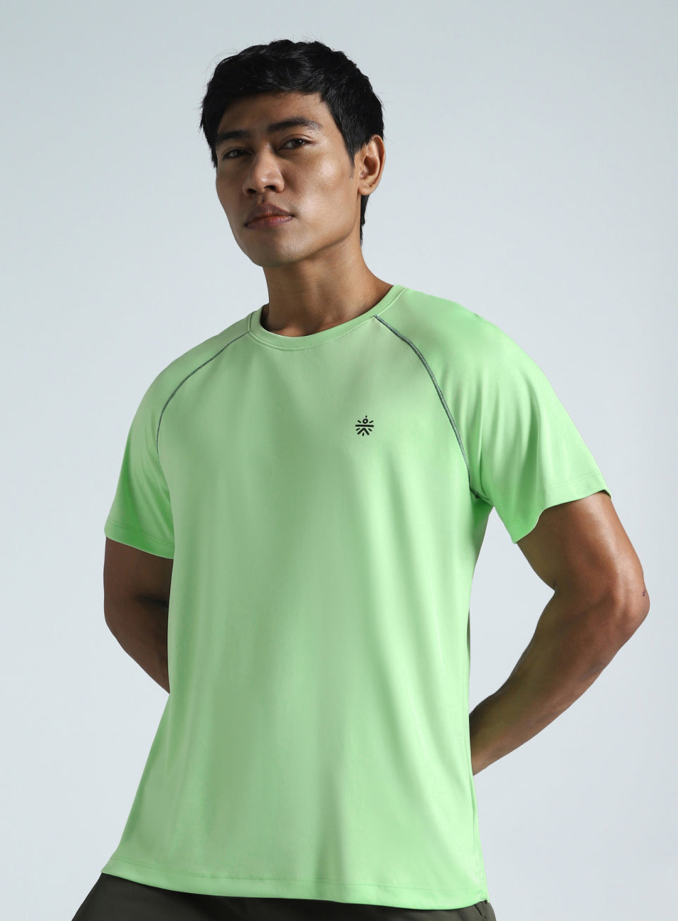 Men's Lime All Day Active Recycled Poly Performance T-shirt