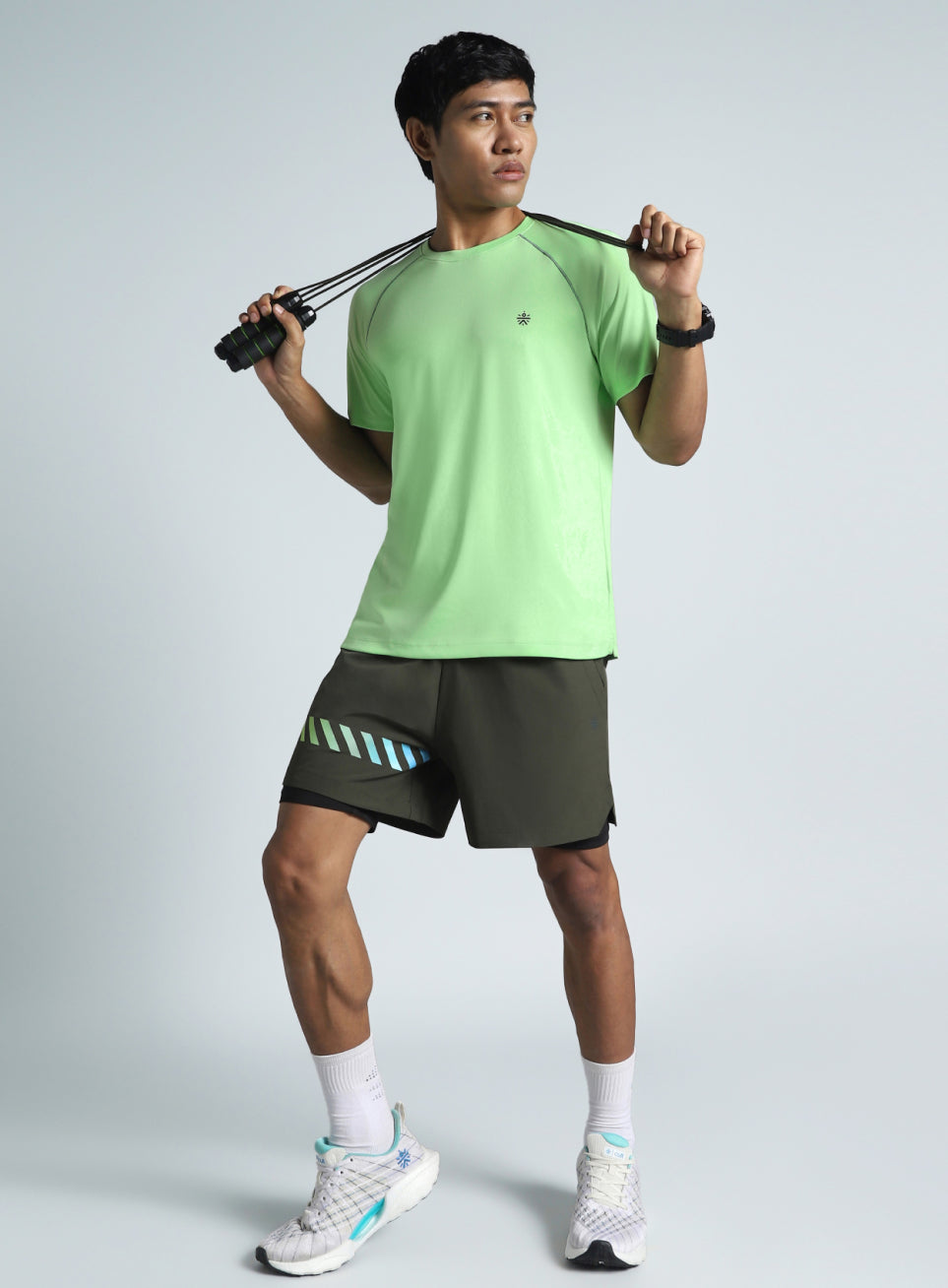 Men's Lime All Day Active Recycled Poly Performance T-shirt