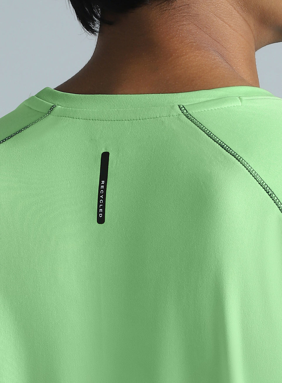 Men's Lime All Day Active Recycled Poly Performance T-shirt