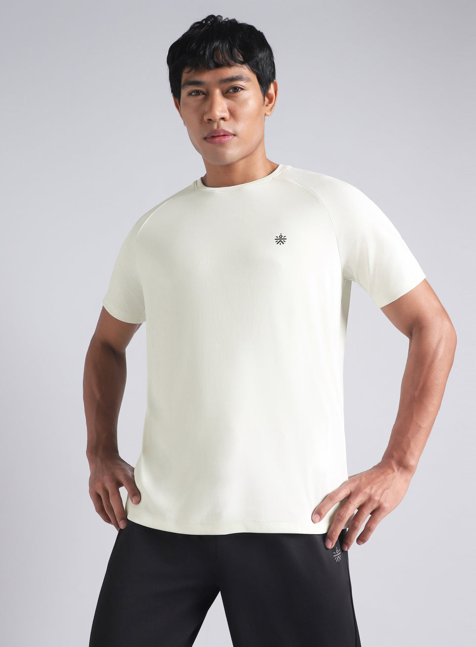 Men's Off White Training Essential Recycled Poly T-shirt