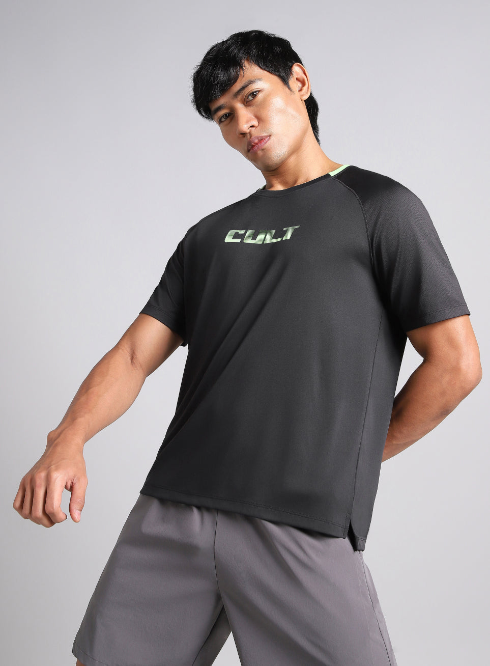 Men's Black HIIT Recycled Poly Performance T-shirt