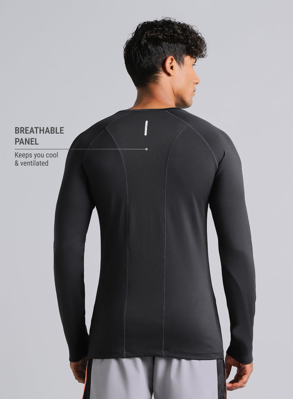 Men's Black Build Up Performance Recycled Poly T-shirt