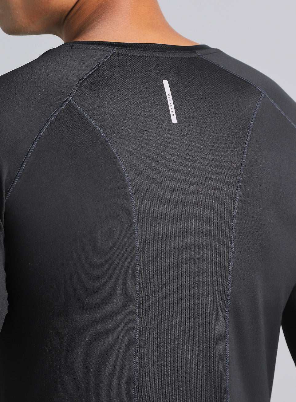 Men's Black Build Up Performance Recycled Poly T-shirt