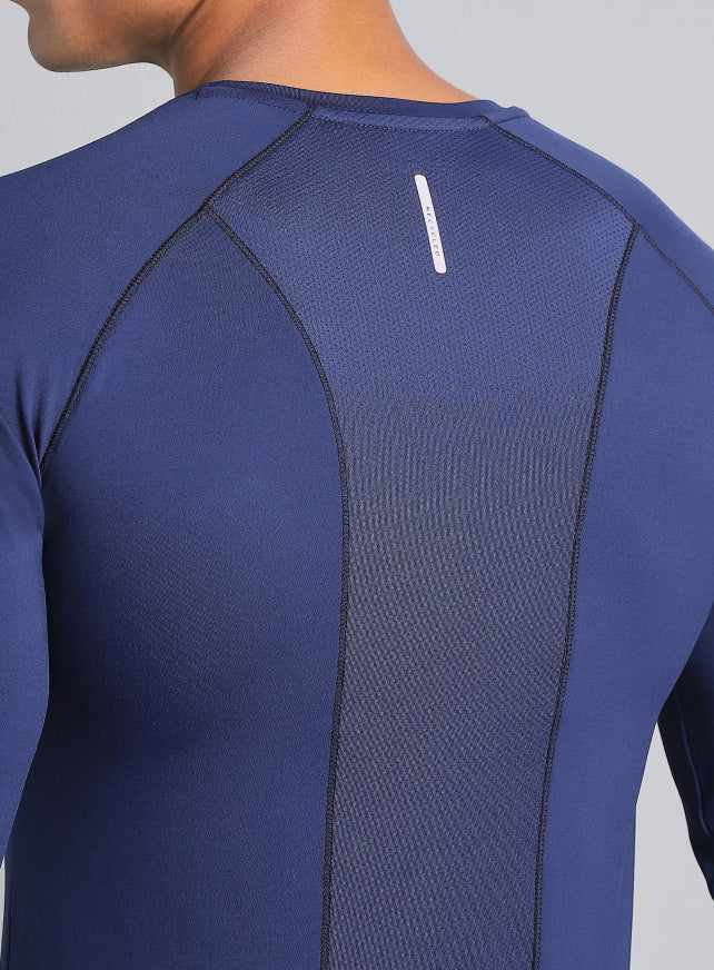 Men's Navy Build Up Performance Recycled Poly T-shirt