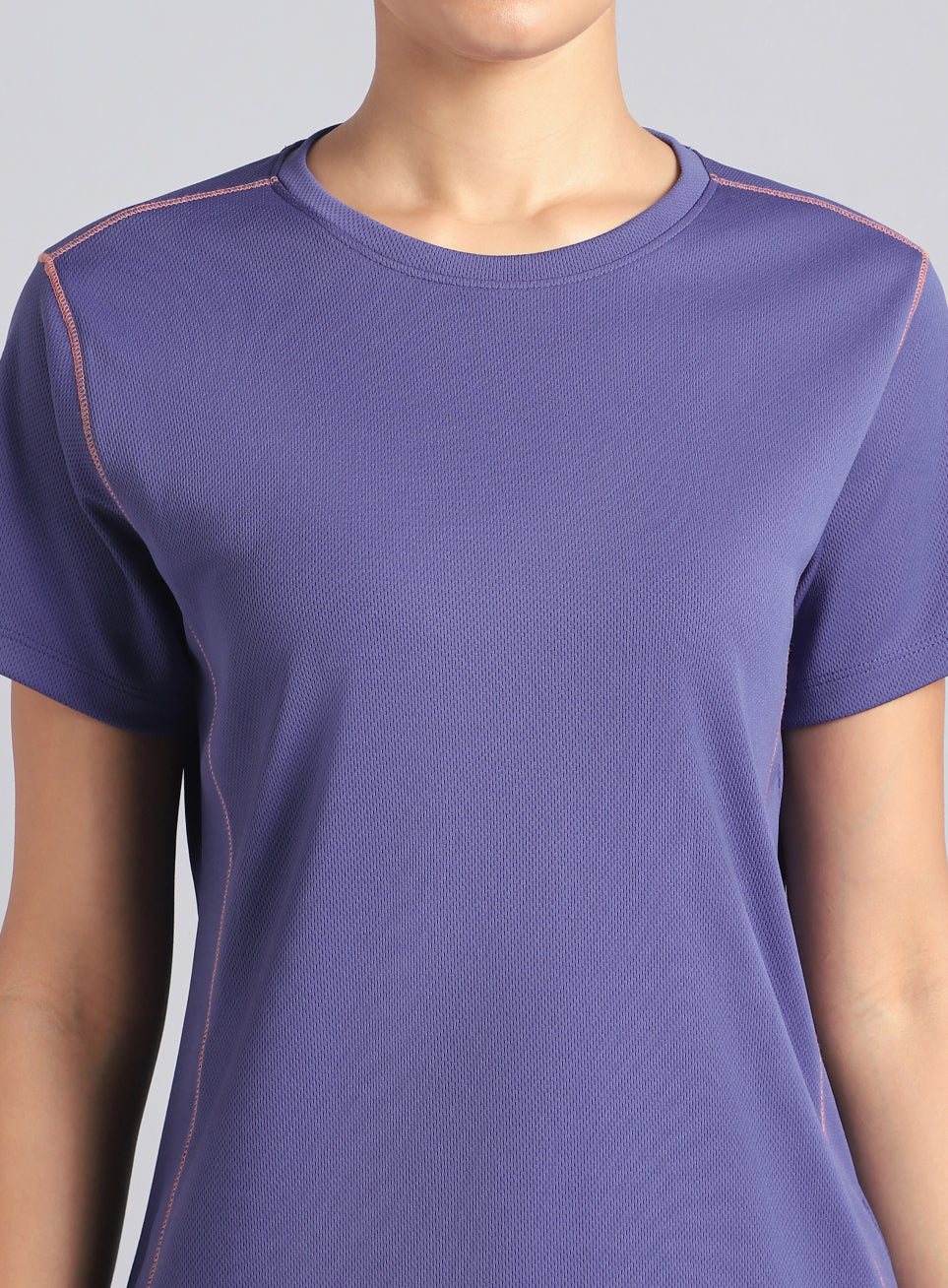 Women's Purple Training Essential Recycled Poly T-shirt