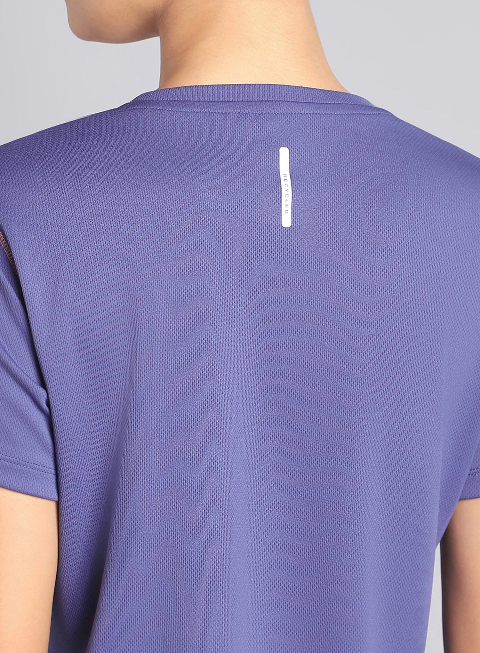 Women's Purple Training Essential Recycled Poly T-shirt