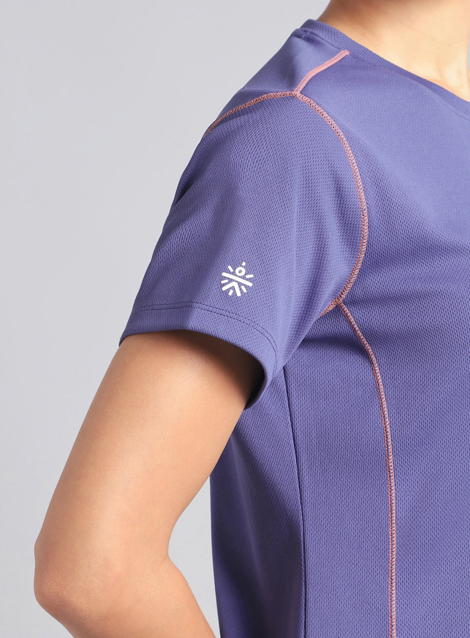 Women's Purple Training Essential Recycled Poly T-shirt