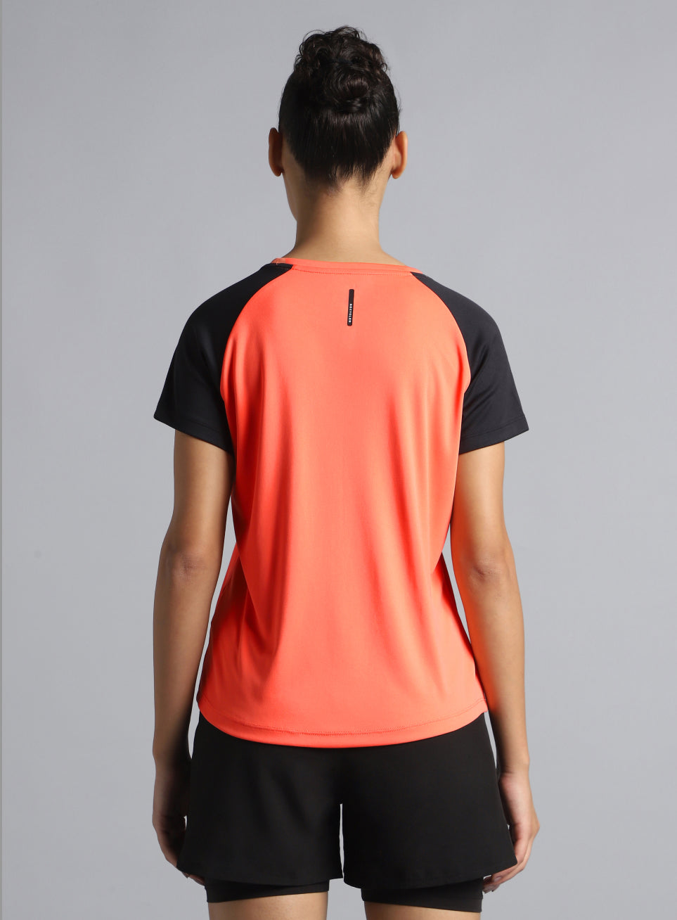 Women's Coral Colourblock Training Recycled Poly T-shirt