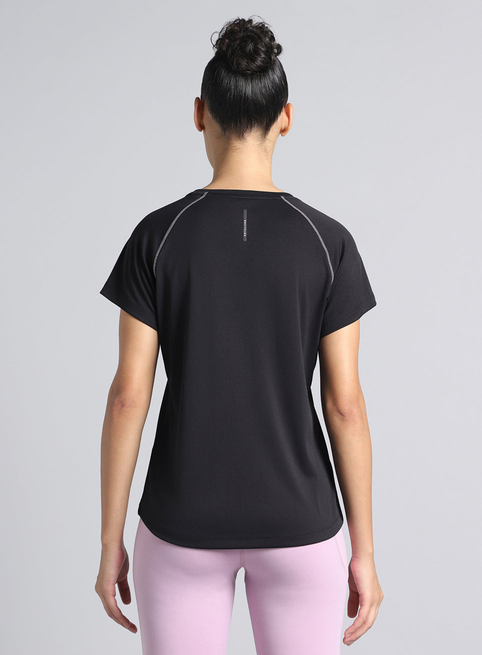 Women's Black Cult Branded Recycled Poly Performance T-shirt