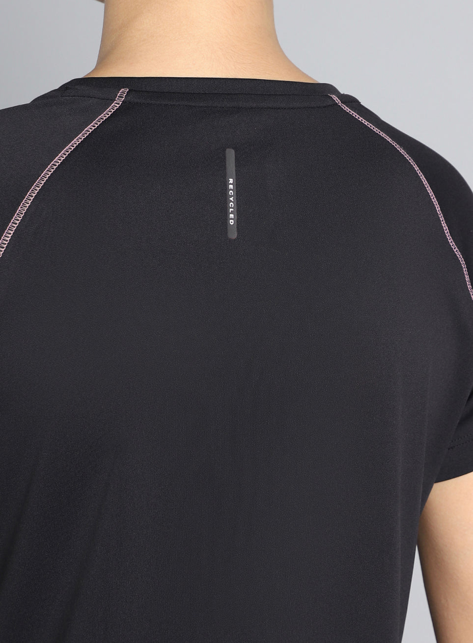 Women's Black Cult Branded Recycled Poly Performance T-shirt