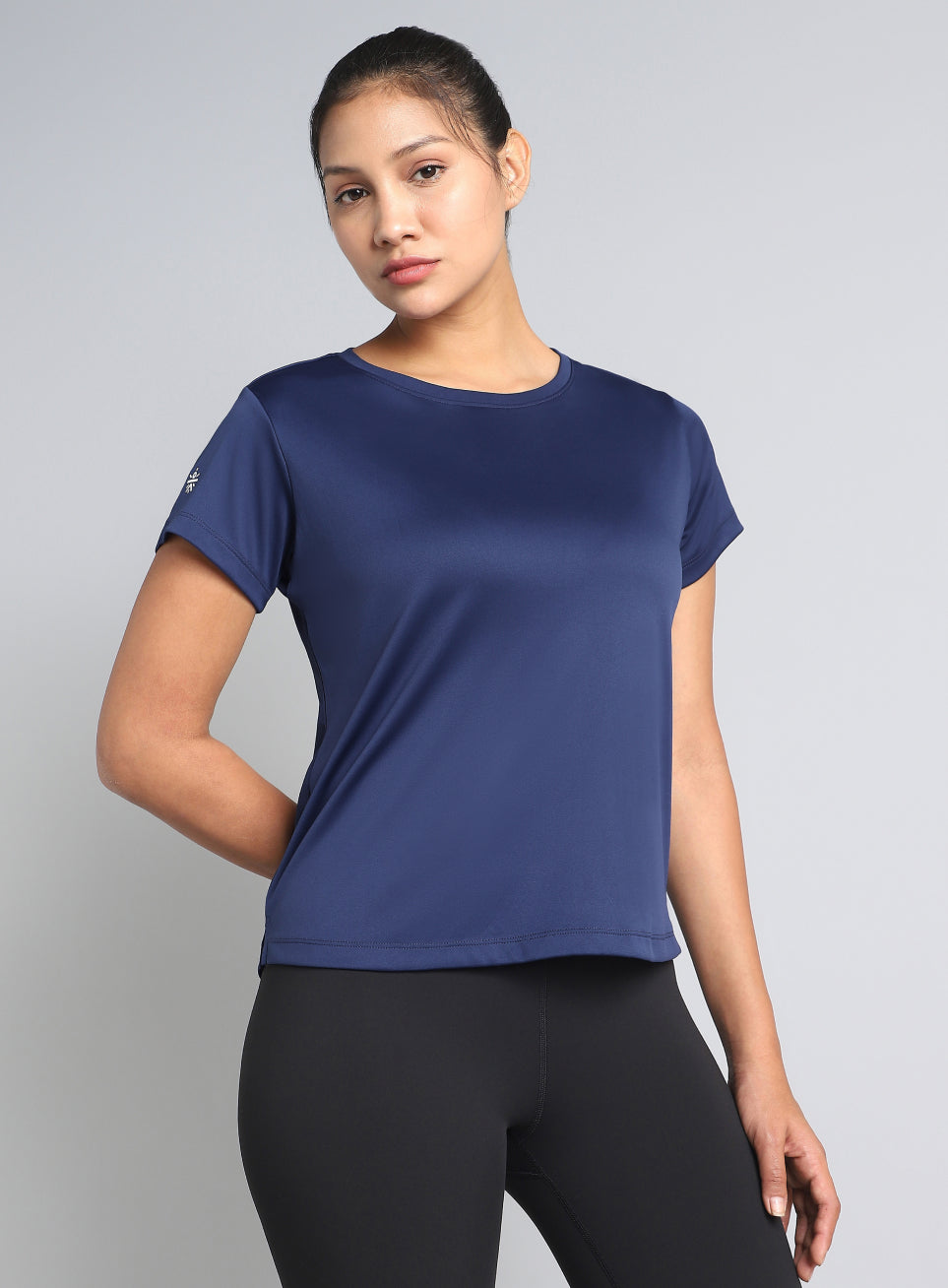 Women's Navy Ultimate Performance Recycled Poly T-shirt