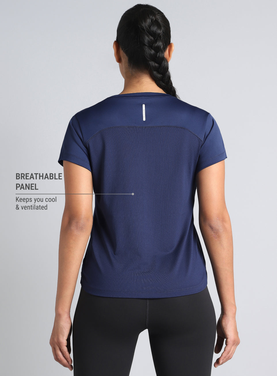 Women's Navy Ultimate Performance Recycled Poly T-shirt