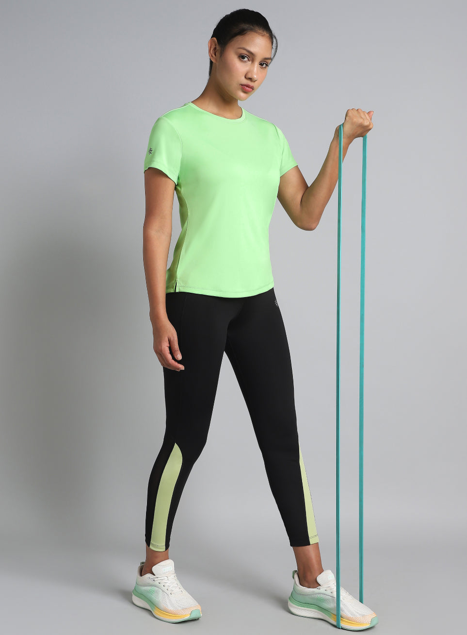 Women's Neon Green Ultimate Performance Recycled Poly T-shirt