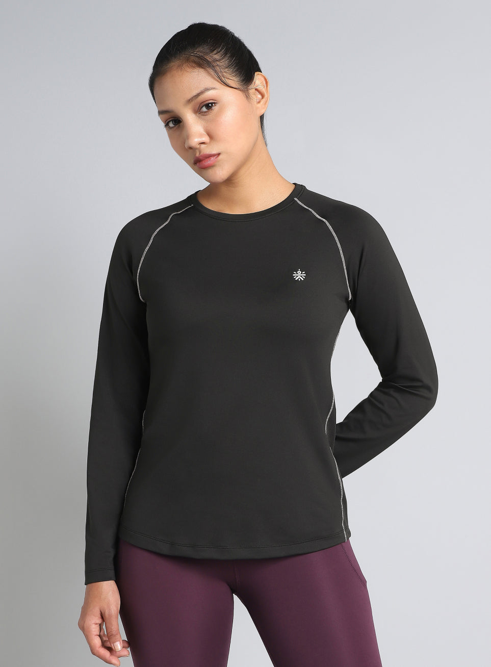 Women's Black Build Up Performance Recycled Poly T-shirt