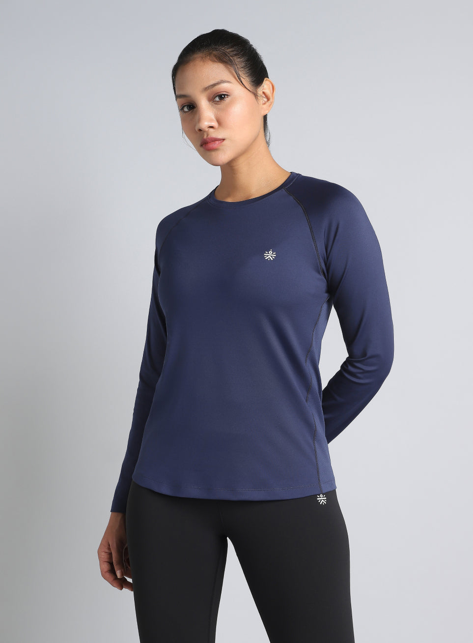 Women's Navy Build Up Performance Recycled Poly T-shirt
