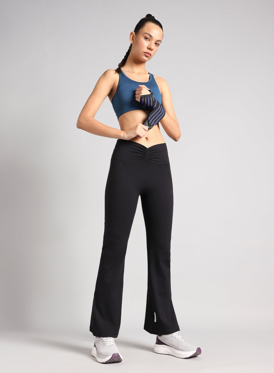 Women's Black Flow Training COMFlex Flare Pants