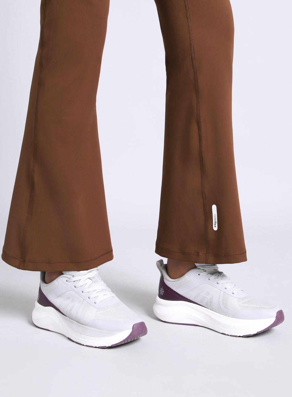 Women's Brown Flow Training COMFlex Flare Pants