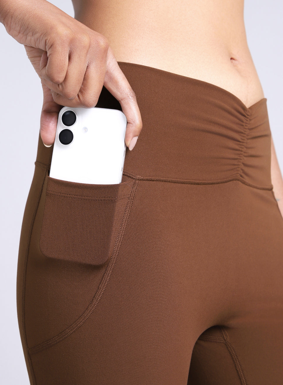 Women's Brown Flow Training COMFlex Flare Pants