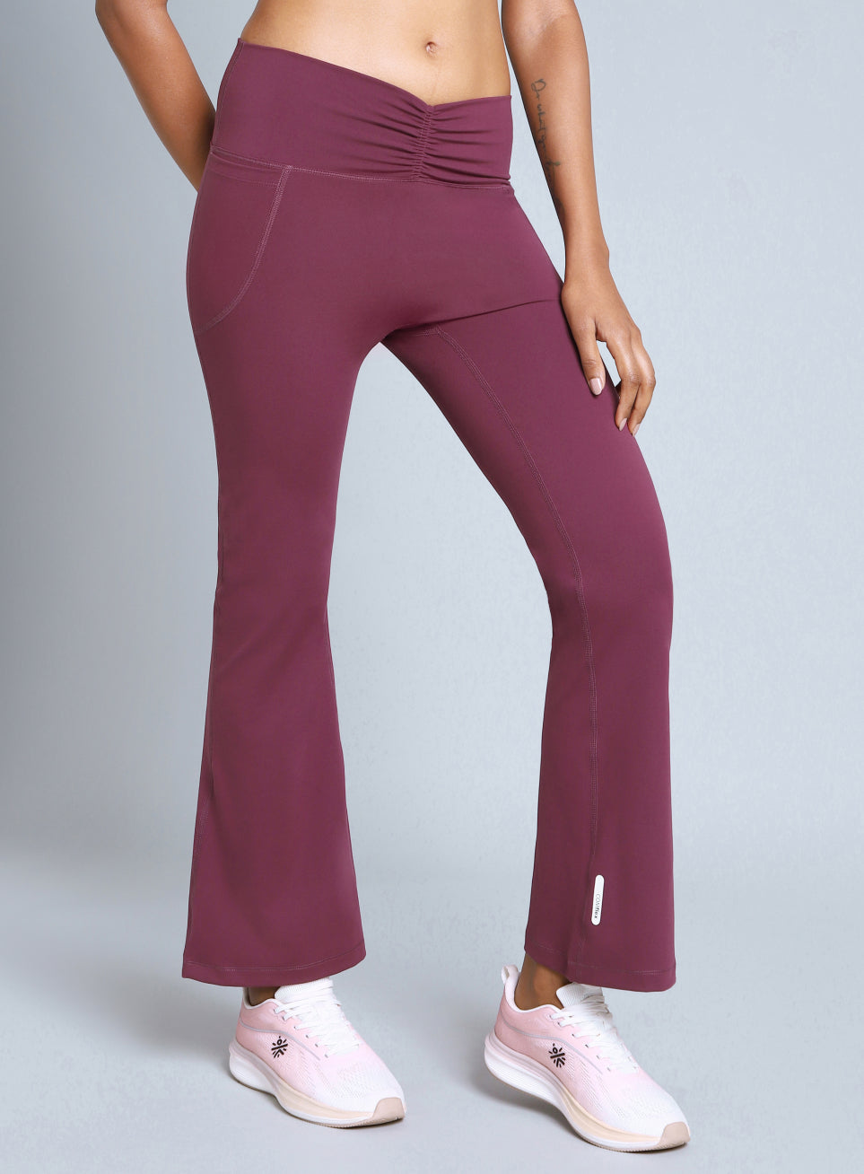 Women's Maroon Flow Training COMFlex Flare Pants