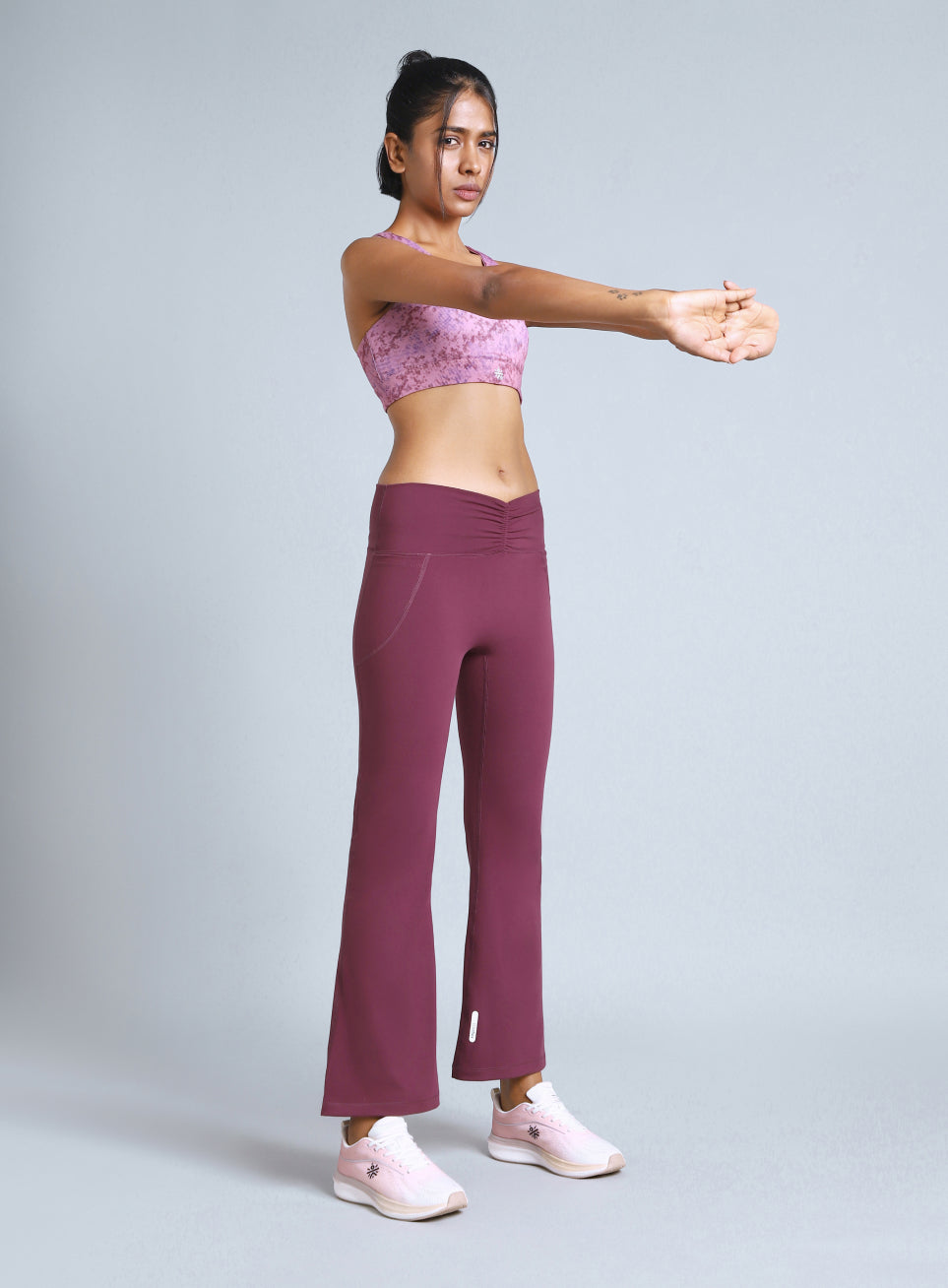 Women's Maroon Flow Training COMFlex Flare Pants