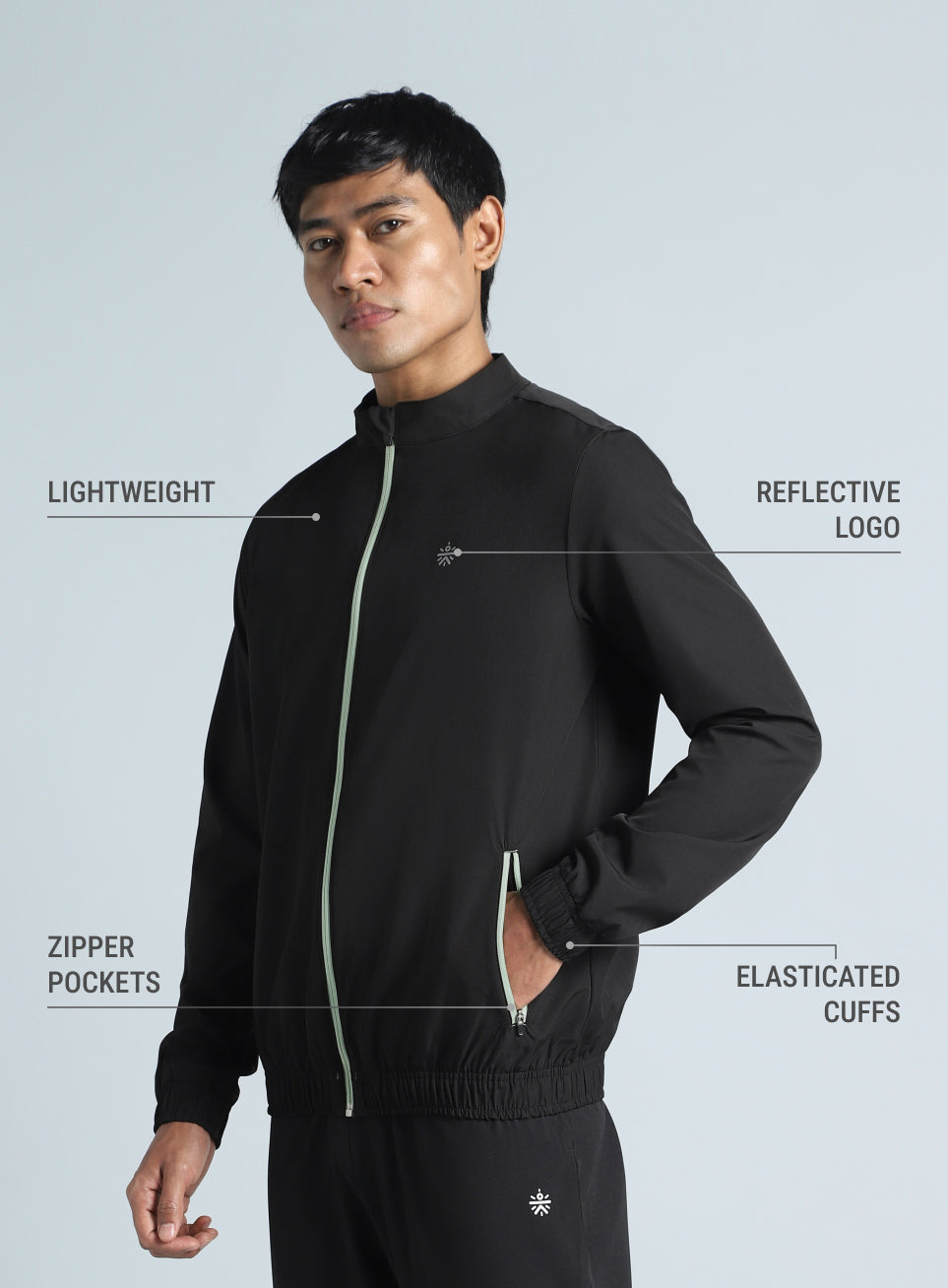 Men's Black Runner's Favourite Lightweight Jacket