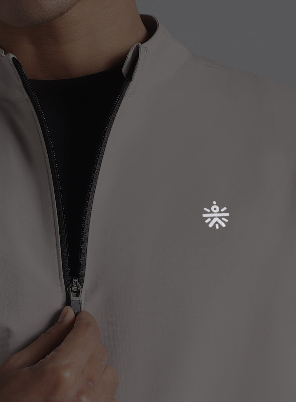 Men's Grey Run Impact Lightweight Jacket