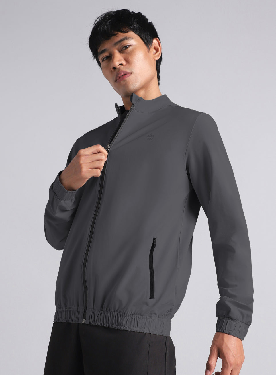 Men's Grey Run Impact Lightweight Jacket