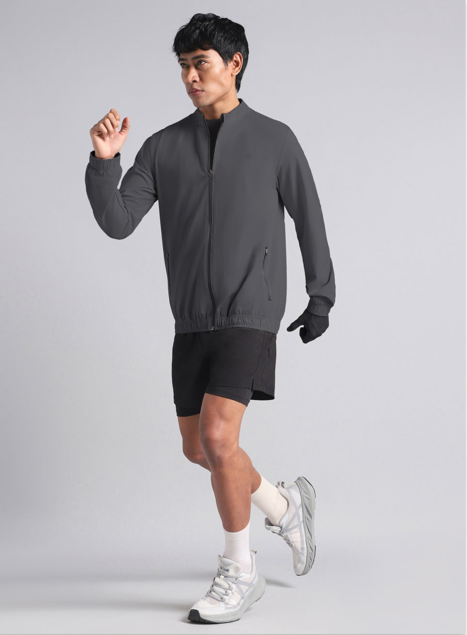 Men's Grey Run Impact Lightweight Jacket