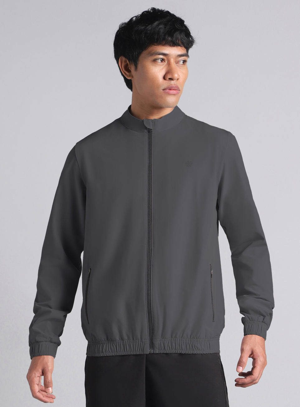 Men's Grey Run Impact Lightweight Jacket