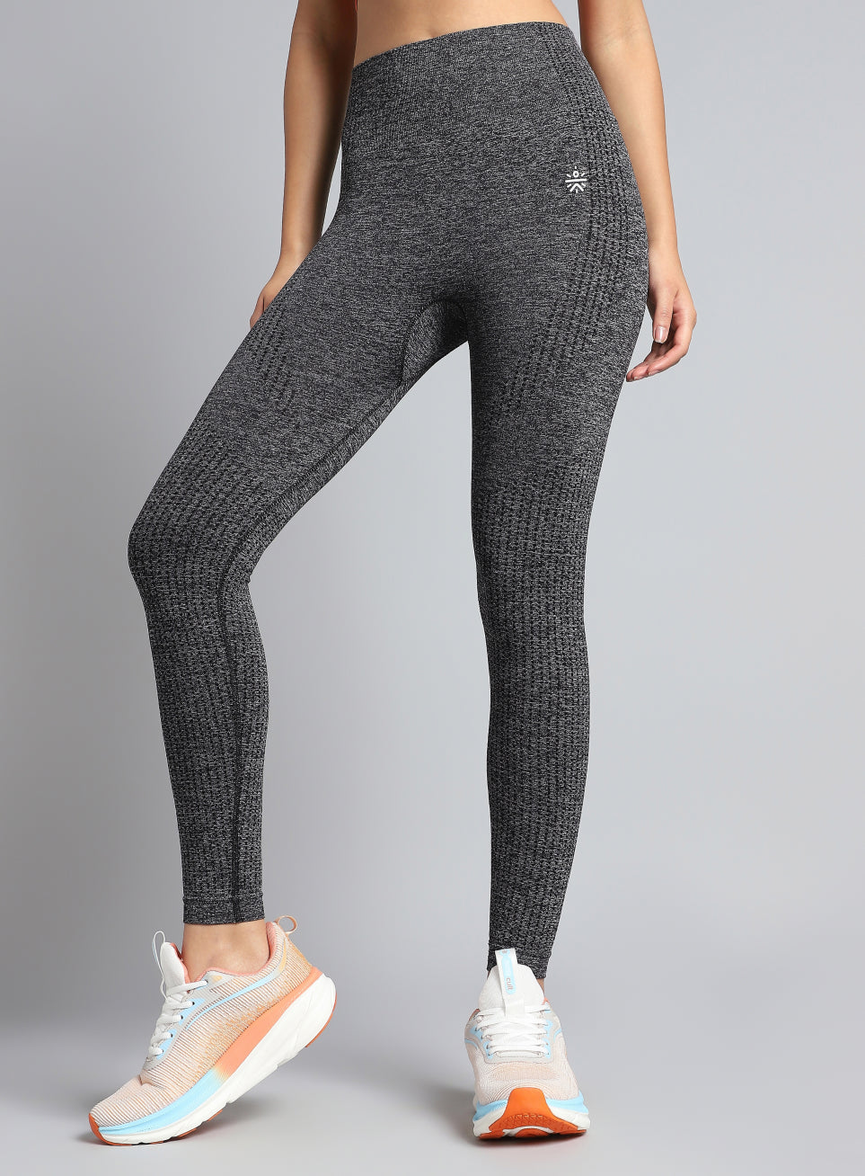 Black Seamless Sports Tights