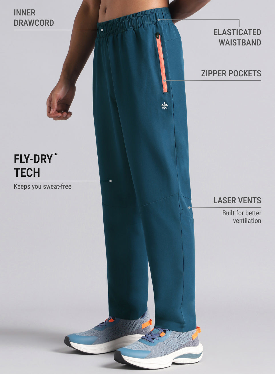 Men's Teal Ultimate Training Trackpants