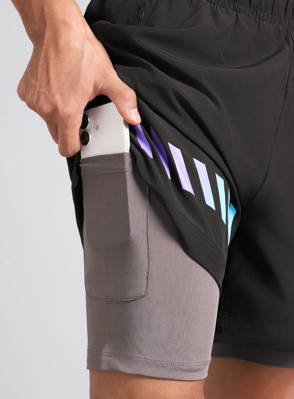 Men's Black 360 Degree Performance Shorts