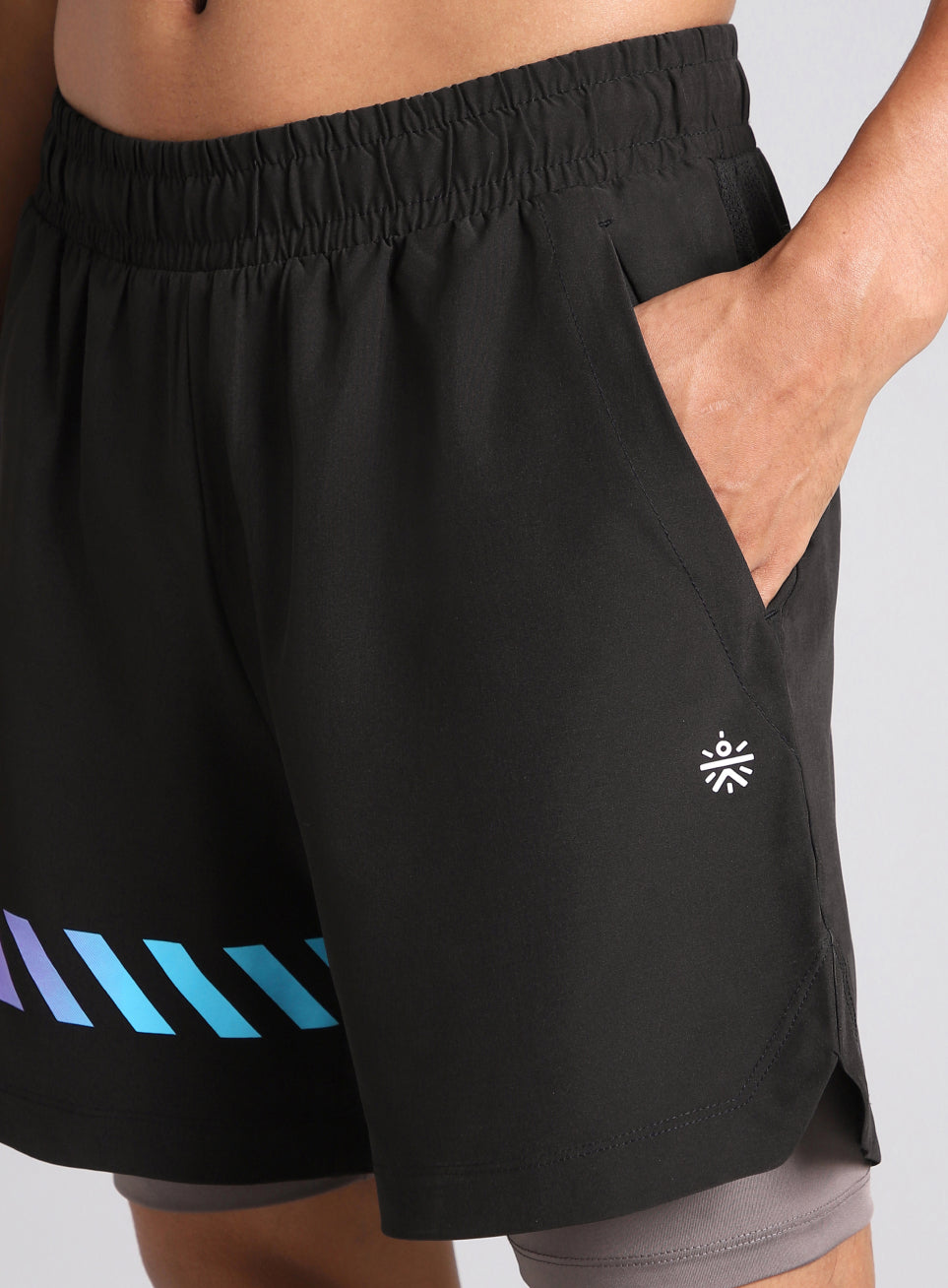 Men's Black 360 Degree Performance Shorts