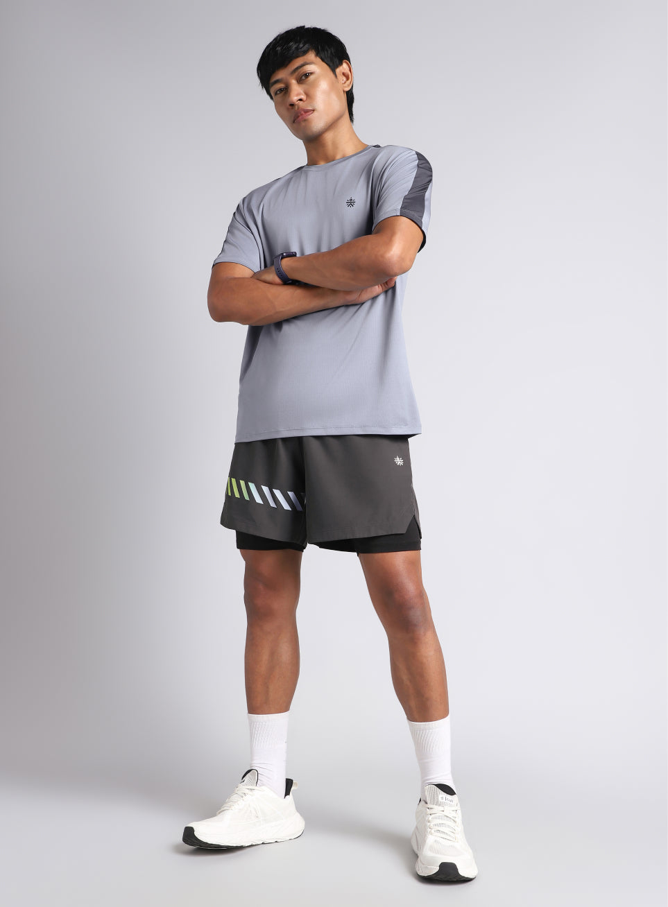 Men's Dark Grey 360 Degree Performance Shorts