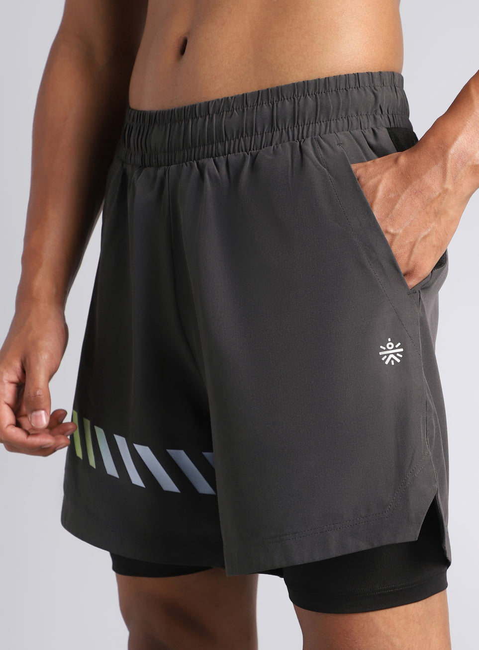 Men's Dark Grey 360 Degree Performance Shorts