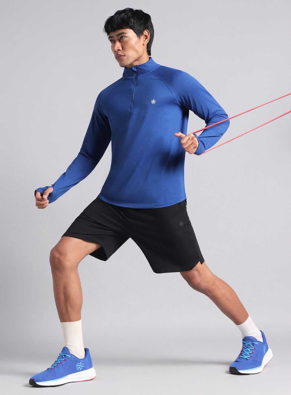 Men's Blue Training Sculpted All Weather Jacket