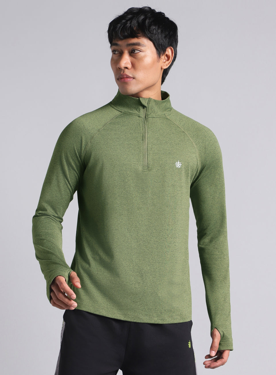 Men's Neon Green Training Sculpted All Weather Jacket