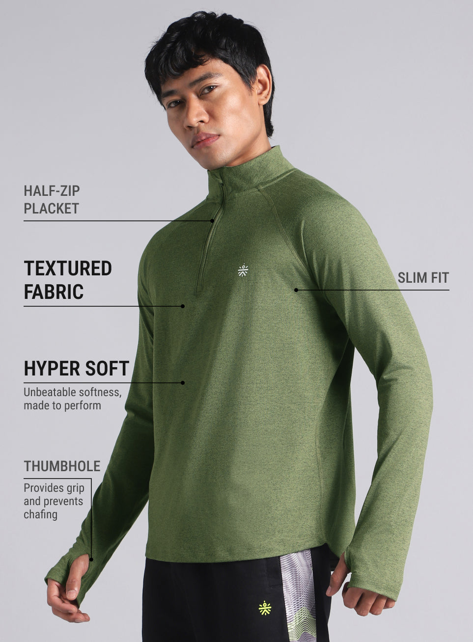 Men's Neon Green Training Sculpted All Weather Jacket