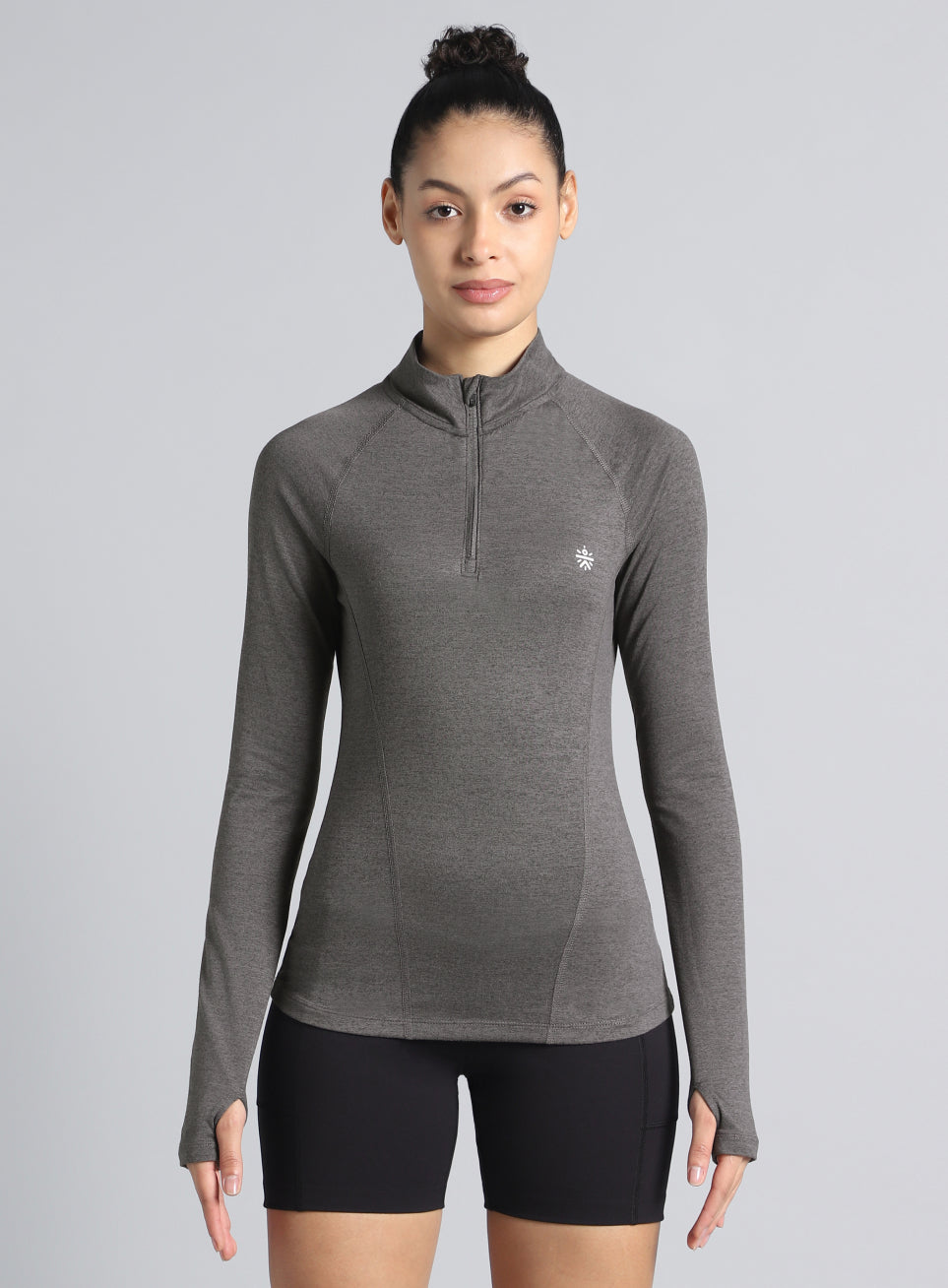 Women's Black Half Zip All Weather Performance Jacket