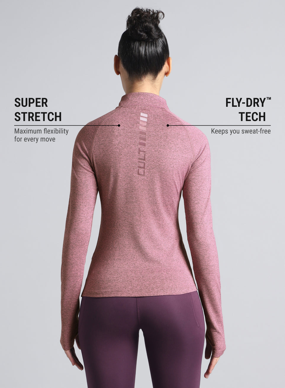 Women's Pink Half Zip All Weather Performance Jacket