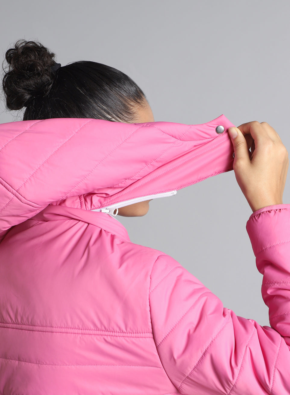 Women's Pink Puffer Jacket