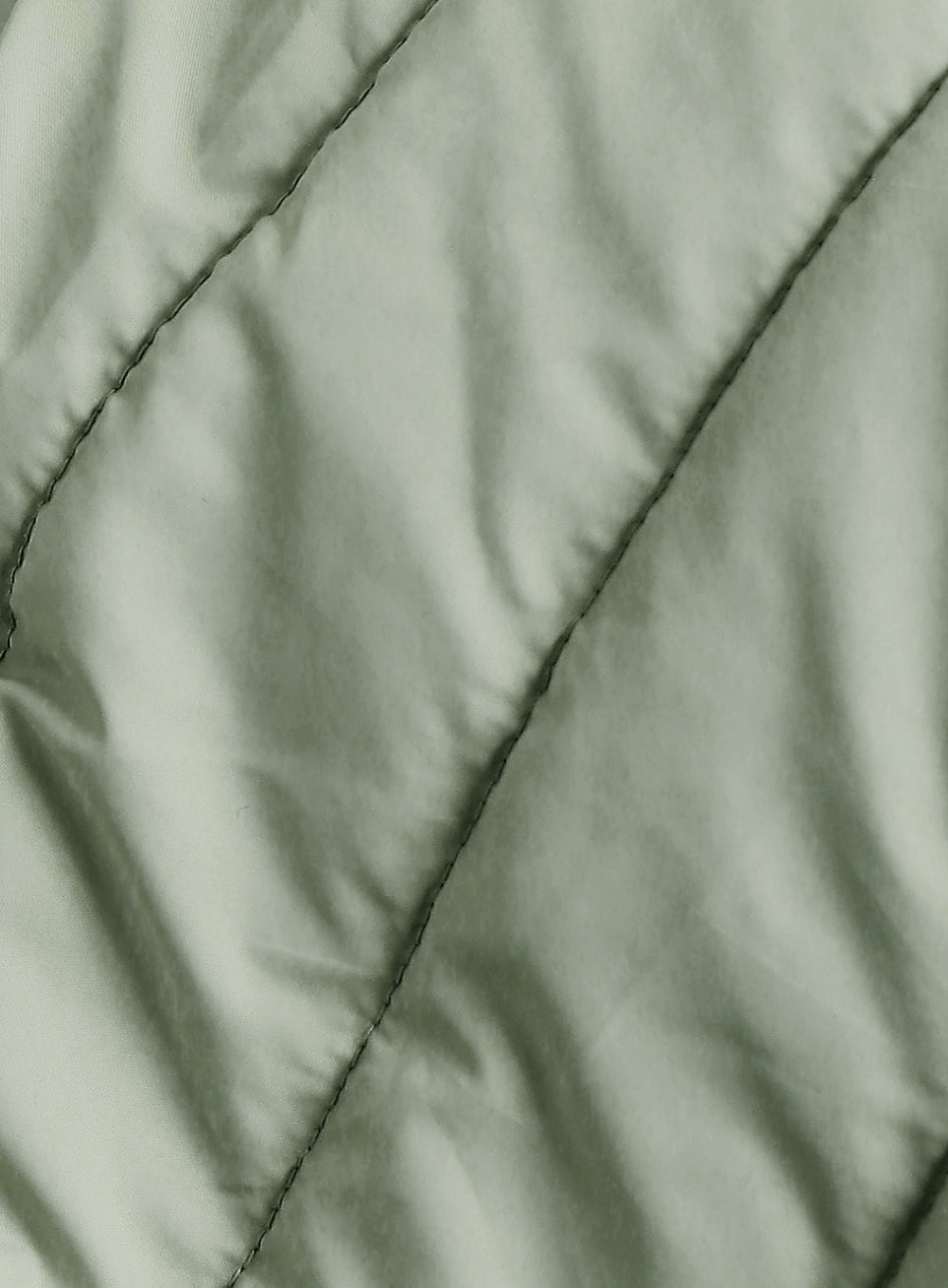 Men's Dark Green Colourblock Puffer Jacket