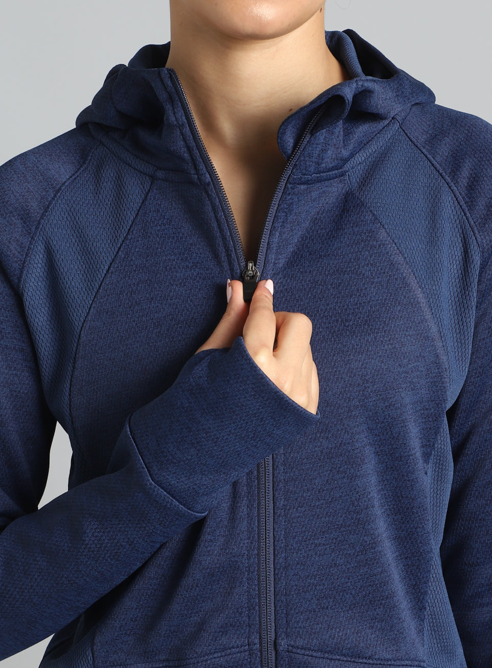 Women's Blue Work it Out Training Cropped Jacket