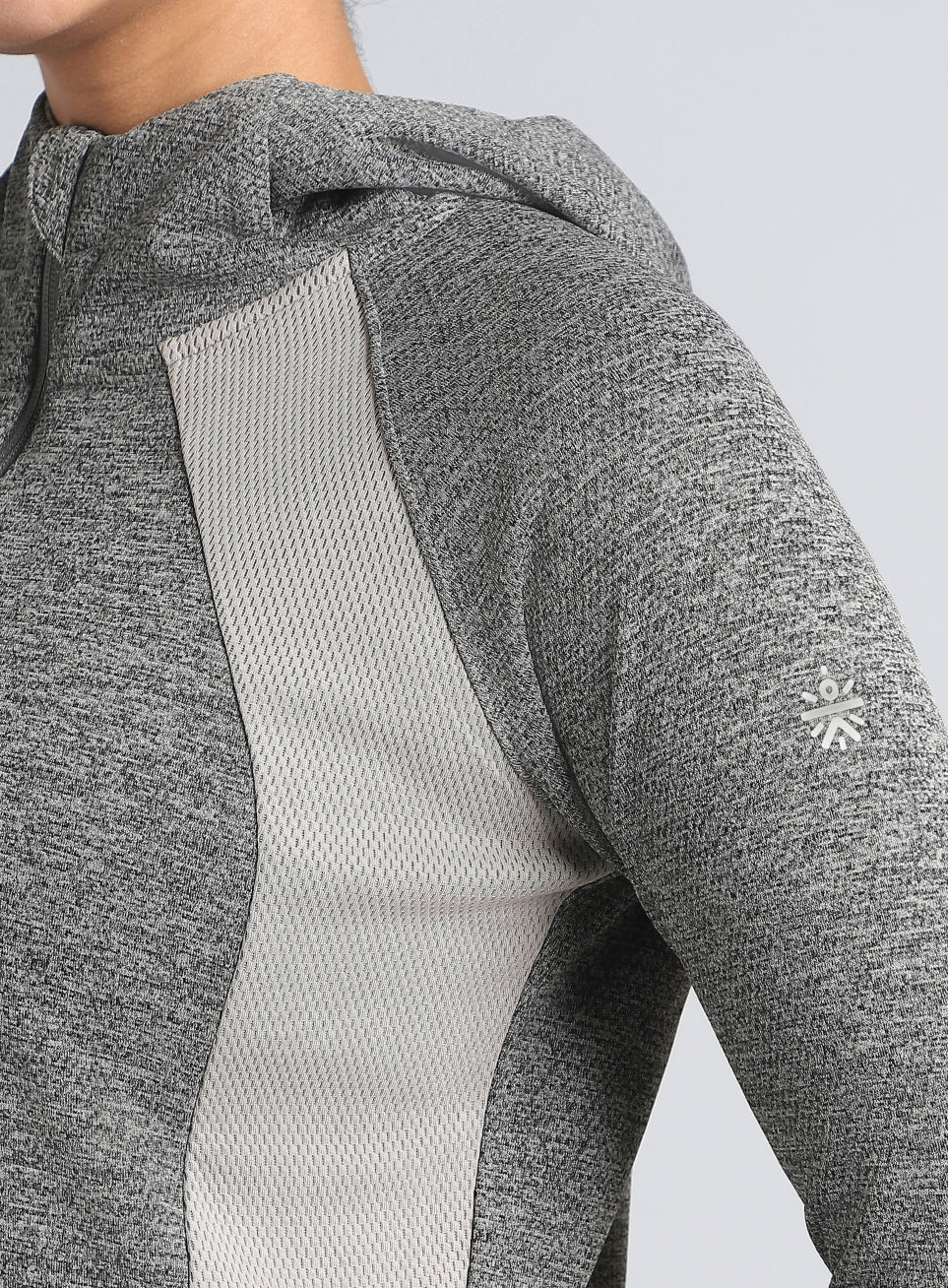 Women's Dark Grey Work It Out Training Cropped Jacket