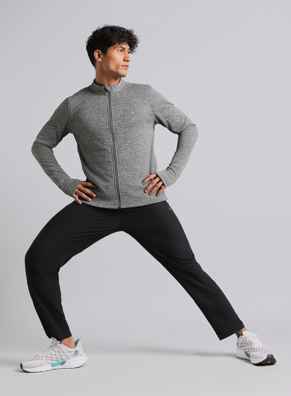 Men's Dark Grey Run Elevate All Weather Jacket