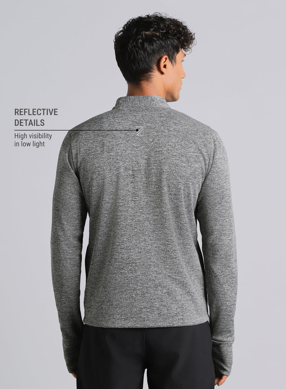 Men's Dark Grey Run Elevate All Weather Jacket