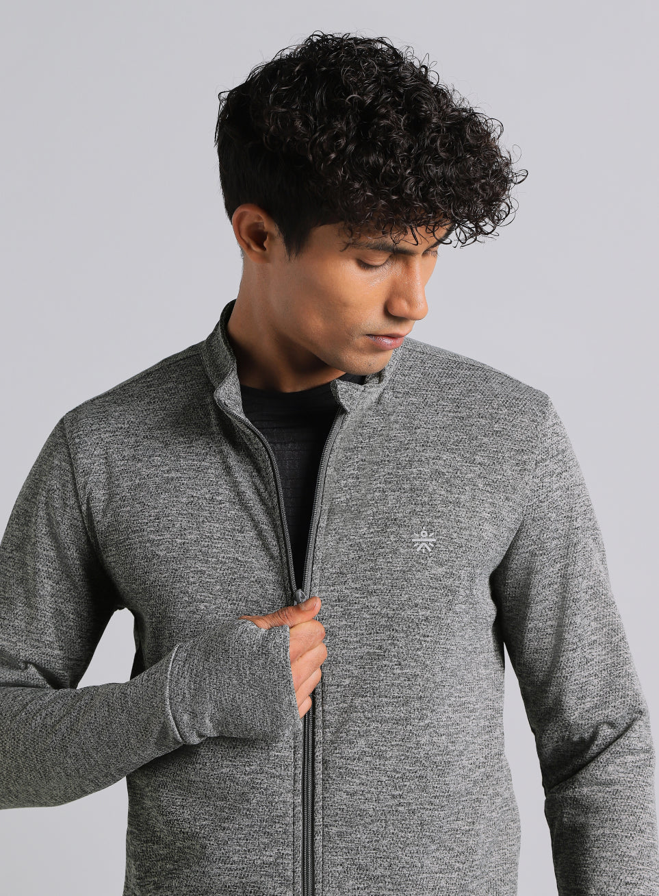 Men's Dark Grey Run Elevate All Weather Jacket
