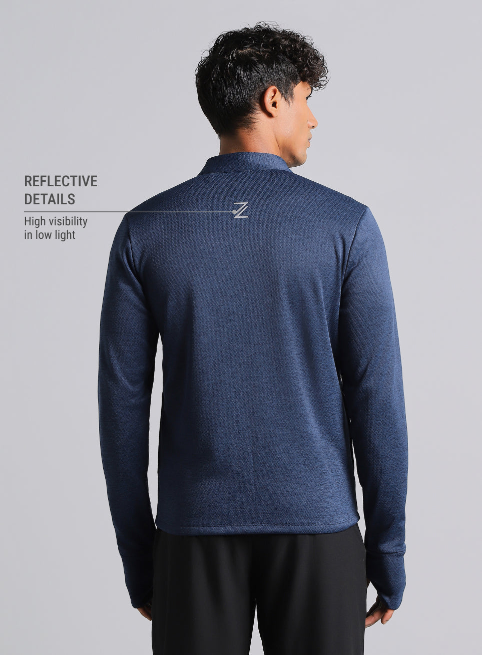 Men's Navy Run Elevate All Weather Jacket