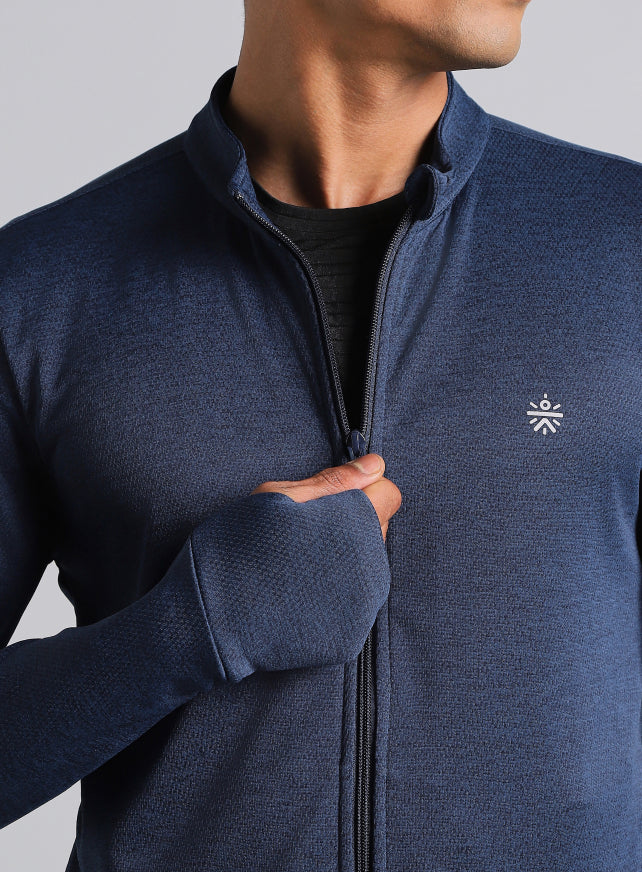 Men's Navy Run Elevate All Weather Jacket